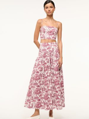 PROCIDA SKIRT | BORDEAUX TOILE