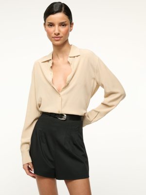 ROXBURY SILK SHIRT | STONE