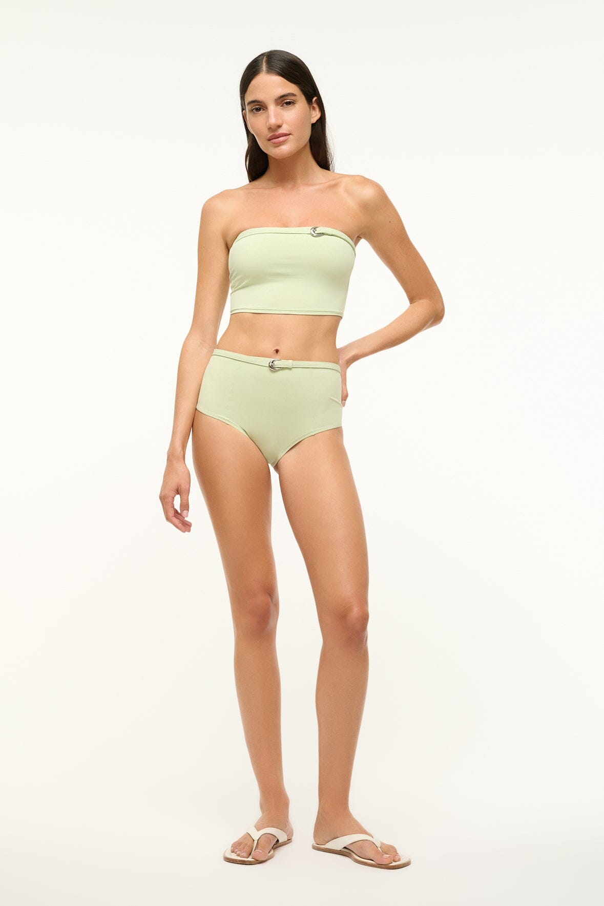 BELTED WAILEA BIKINI BOTTOM | PALE JADE - Image 3
