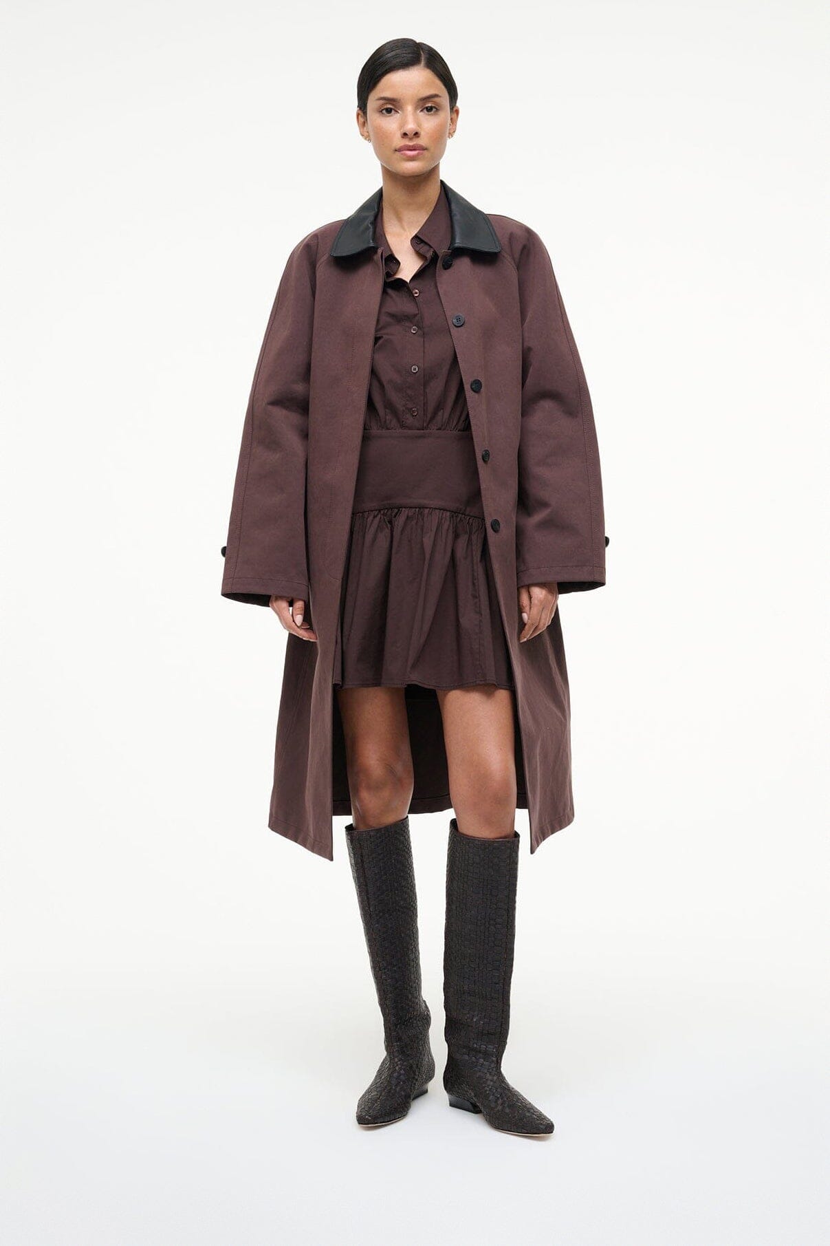 WALLY FLAT BOOT | ESPRESSO WOVEN LEATHER - Image 4