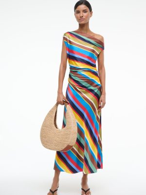 PHARE SILK DRESS | MARKET STRIPE