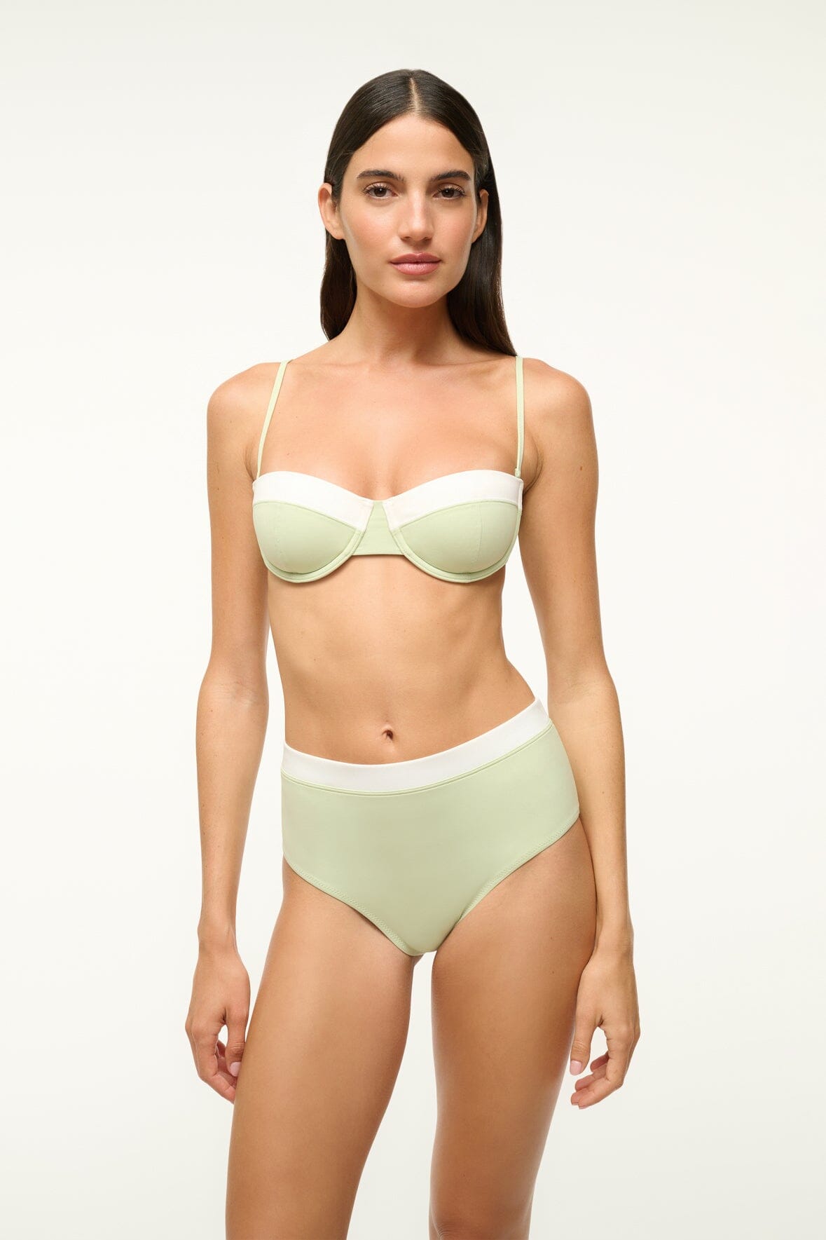 JO BALCONETTE BIKINI TOP | PALE JADE WHITE