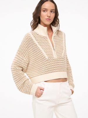 CROPPED HAMPTON SWEATER | BREEZE CREME