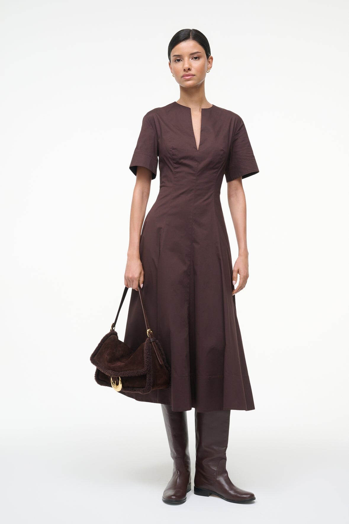 HARLOW MEDIUM BAG | ESPRESSO SHEARLING - Image 8