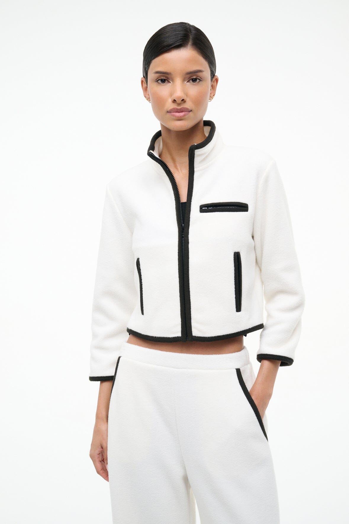 JETER JACKET | IVORY BLACK - Image 3