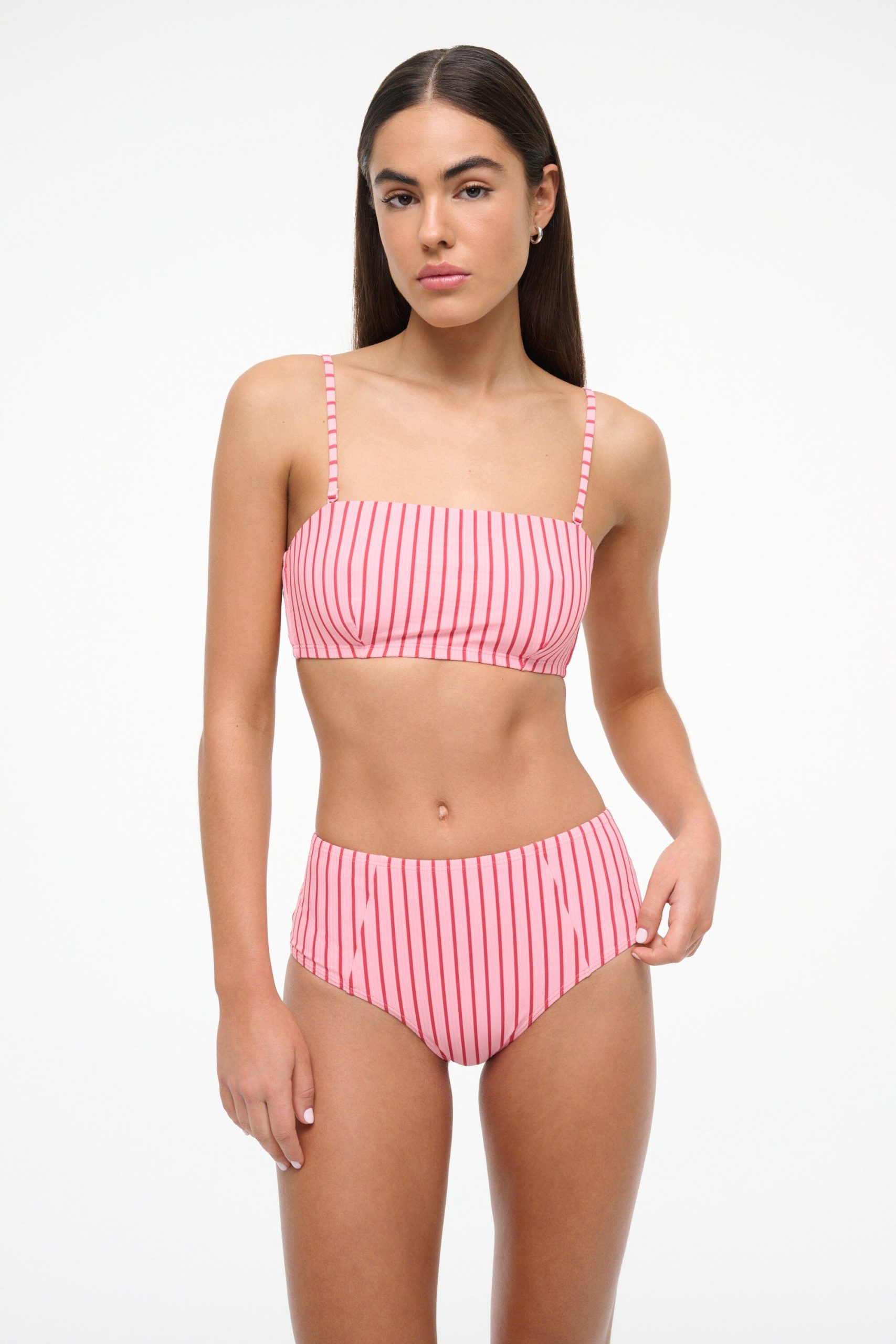 DEVON HIGH RISE BIKINI BOTTOM | MONTAUK STRIPE - Image 3