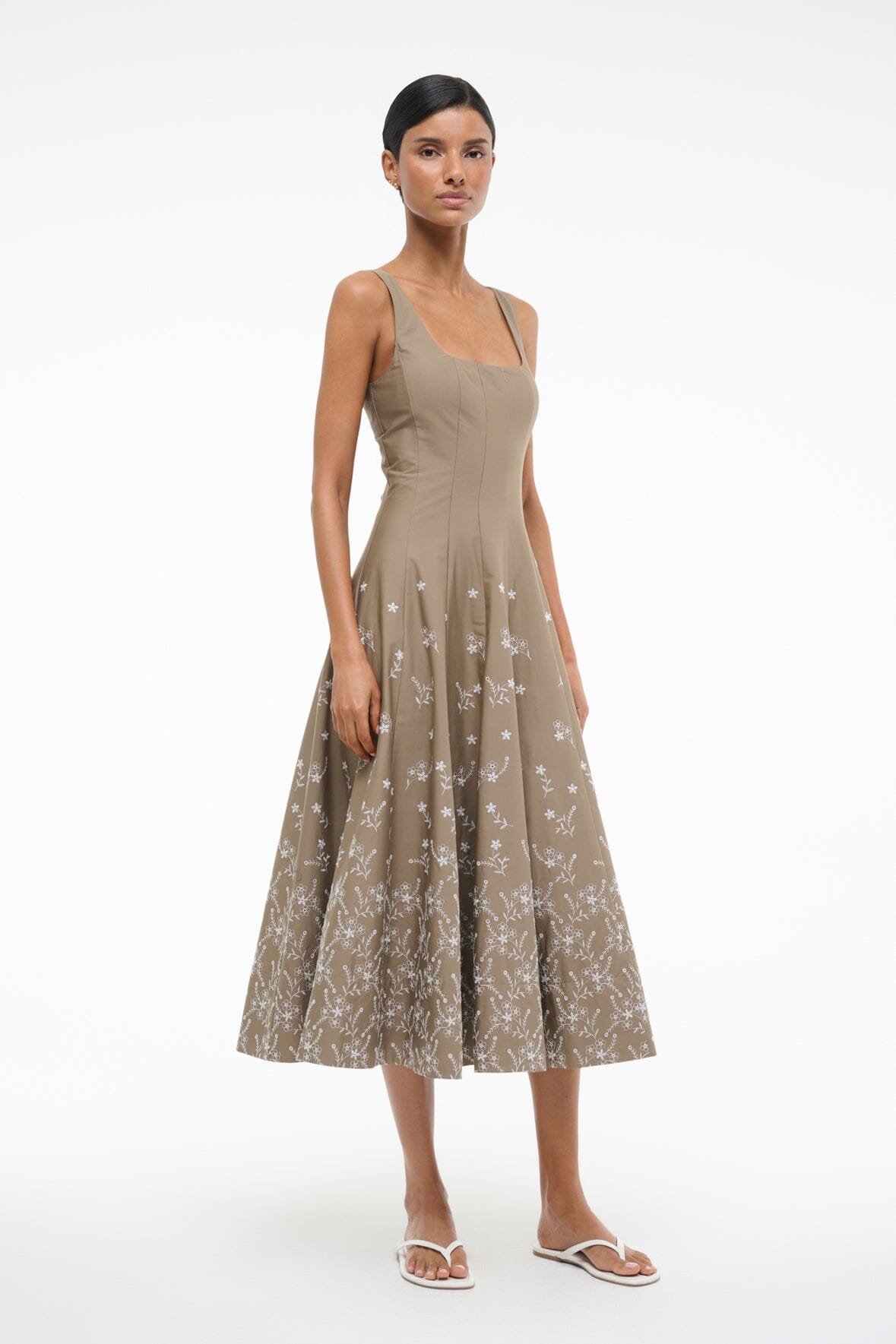 WELLS DRESS | TAUPE EMBROIDERY - Image 2