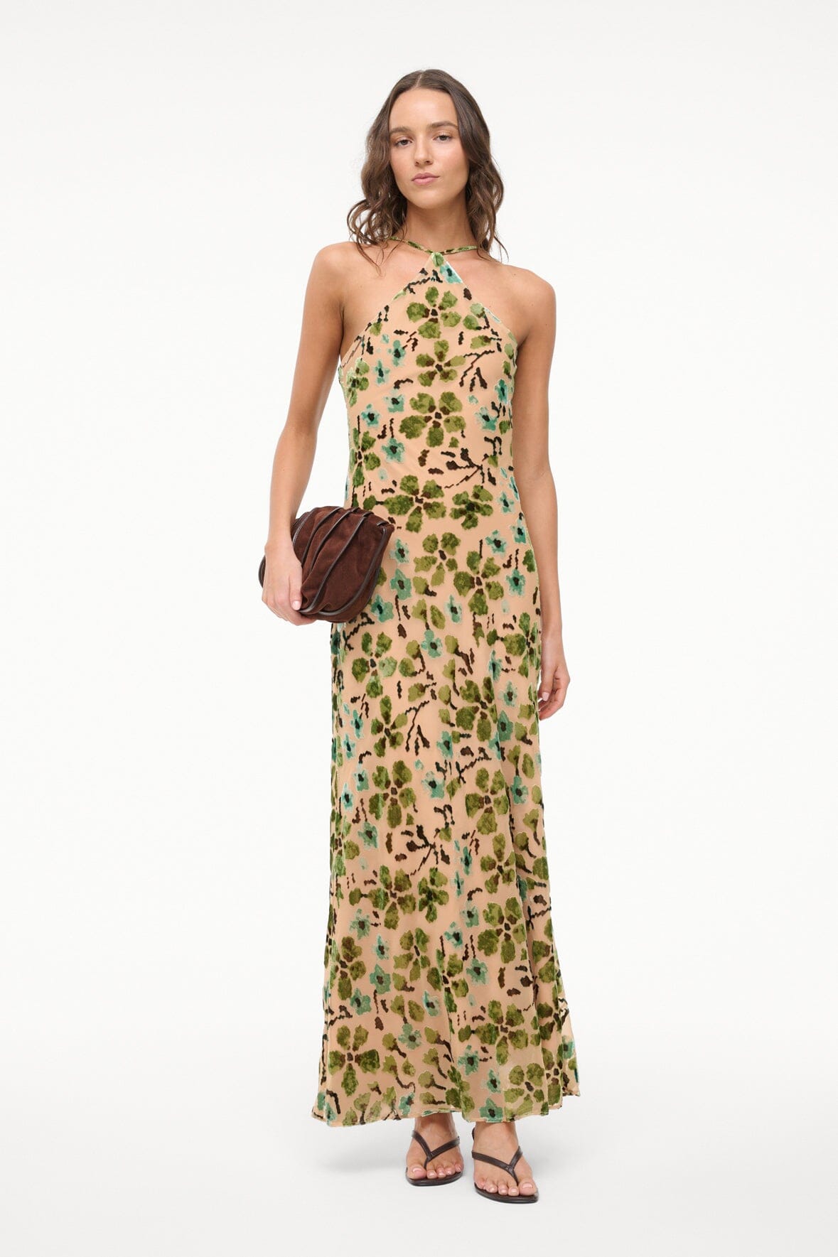 CUBISM DRESS | MOSS FLORAL TAPESTRY - Image 5