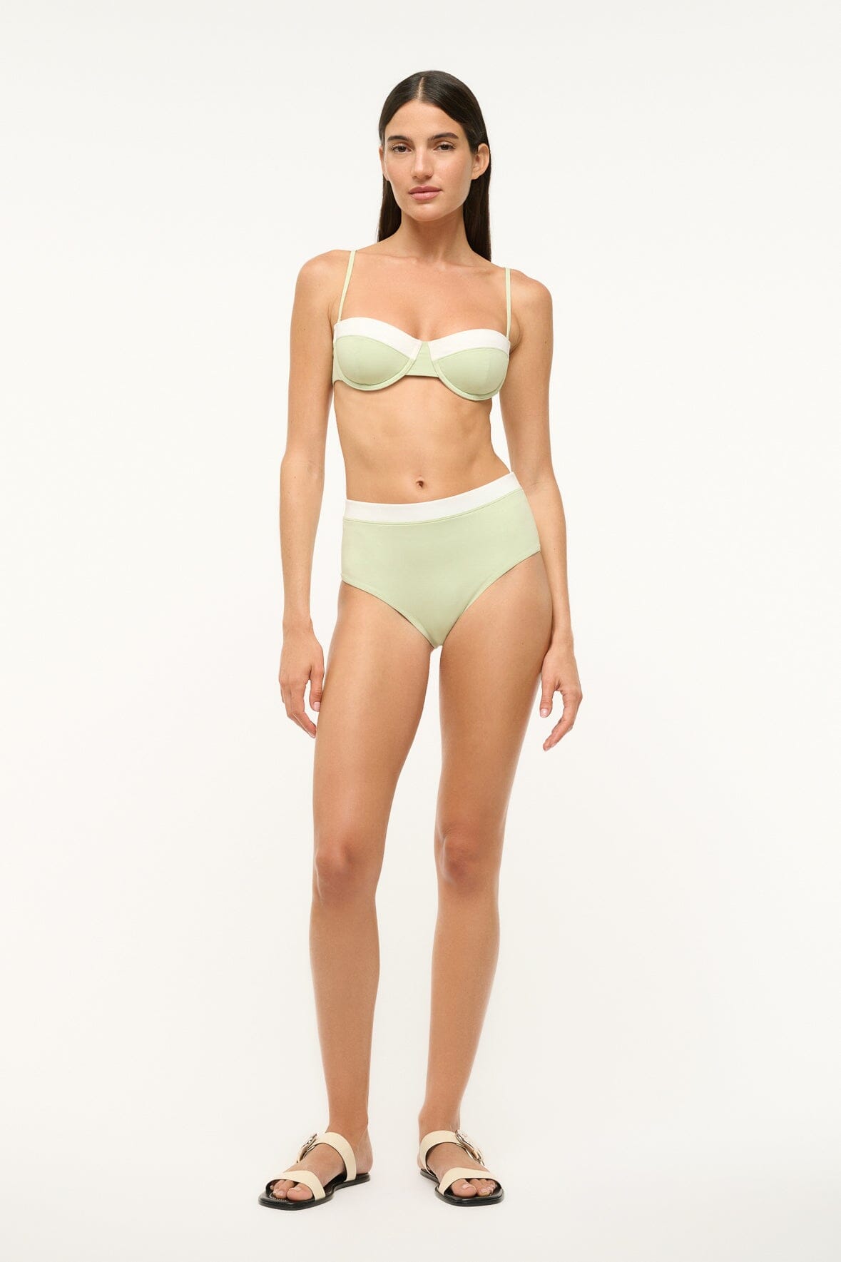 JO BALCONETTE BIKINI TOP | PALE JADE WHITE - Image 3