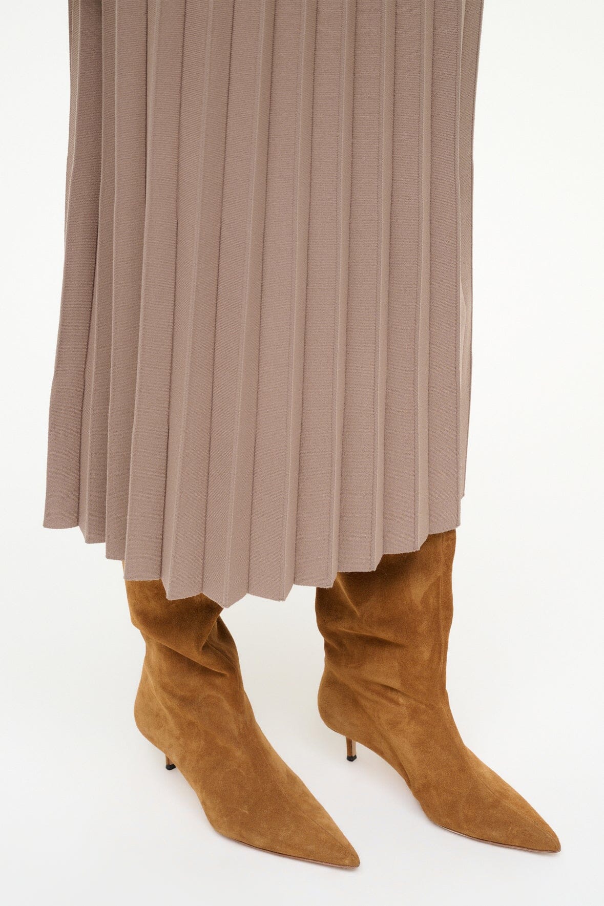 SEBASTIAN KITTEN HEEL BOOT | TAN - Image 6