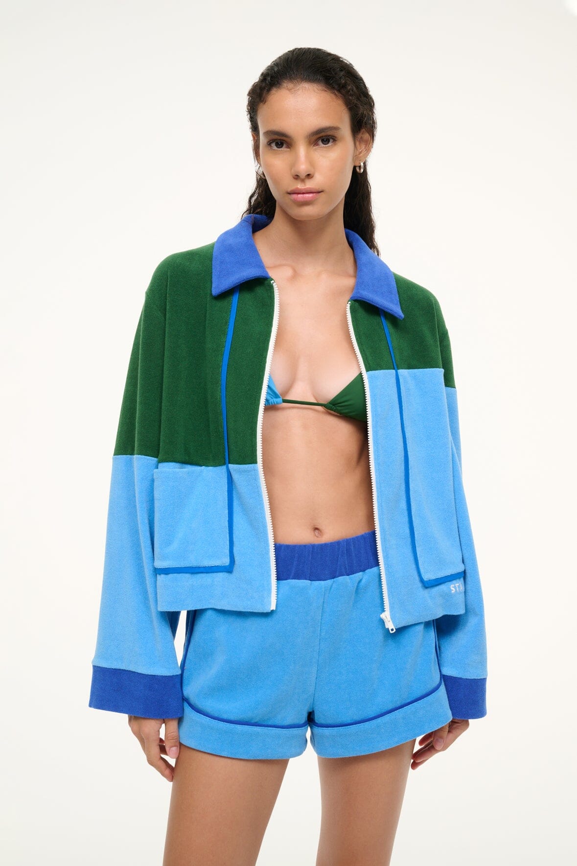 CARLI JACKET | DEEP SEA JUNGLE SKY - Image 2