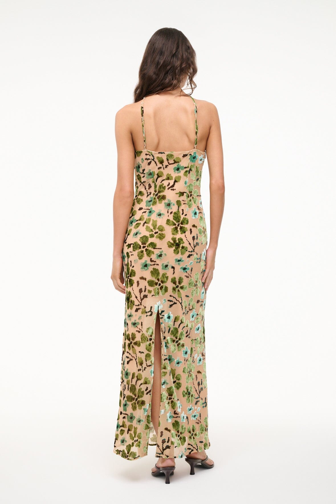 CUBISM DRESS | MOSS FLORAL TAPESTRY - Image 4