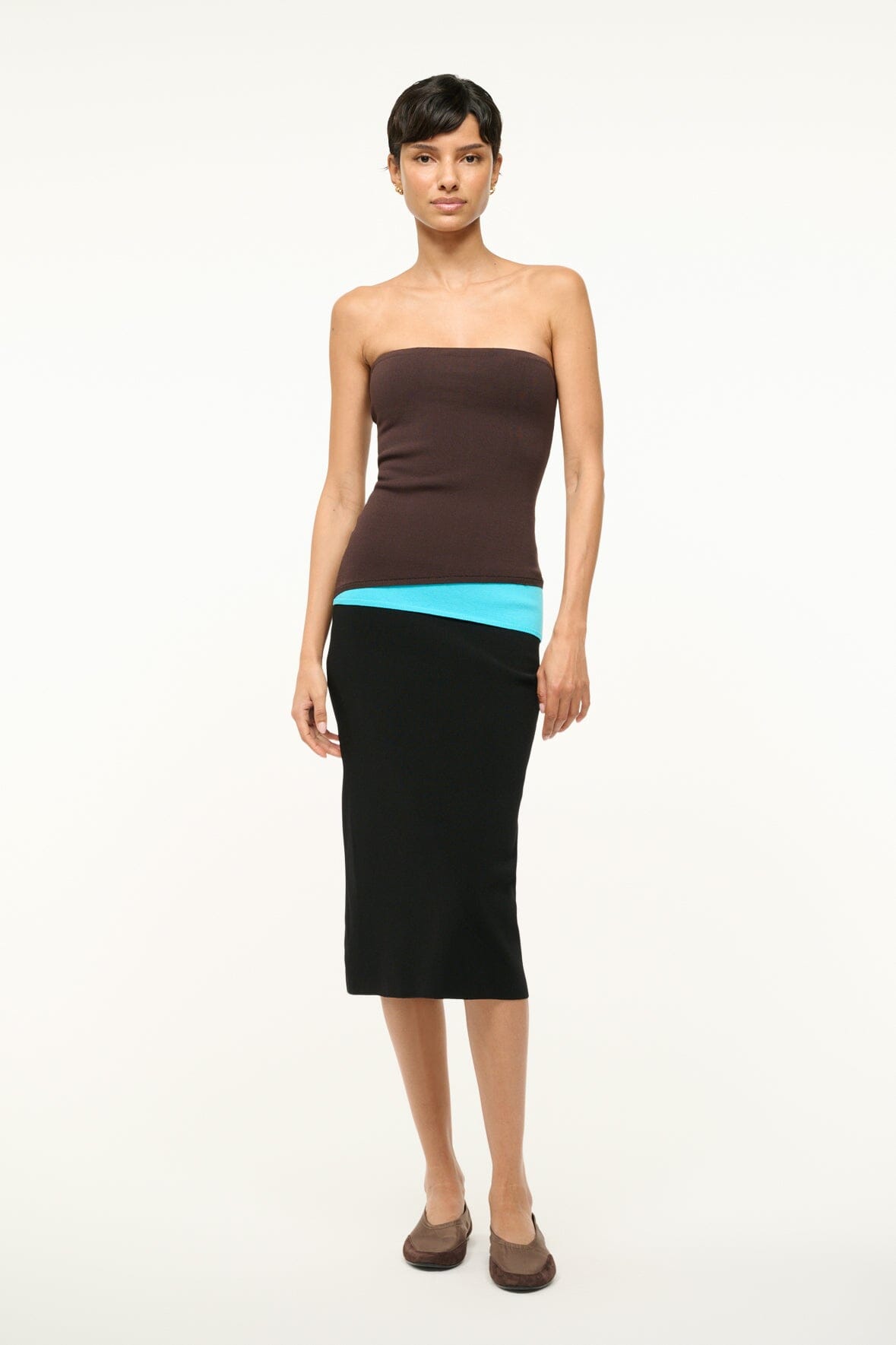 LA SERENA DRESS | EARTH AQUA BLACK
