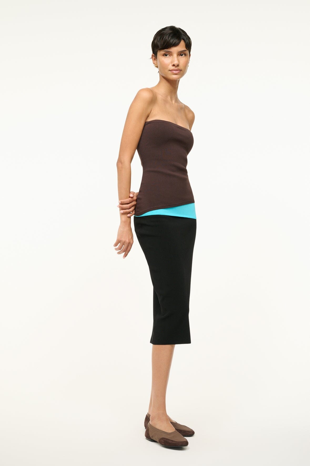 LA SERENA DRESS | EARTH AQUA BLACK - Image 2