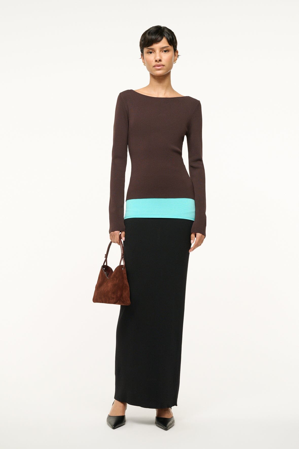 CARILO DRESS | EARTH AQUA BLACK - Image 3
