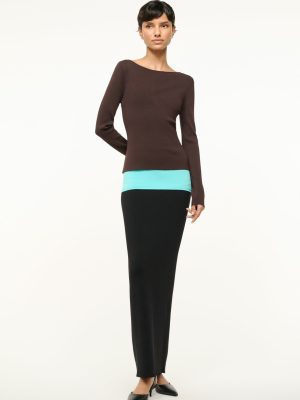 CARILO DRESS | EARTH AQUA BLACK