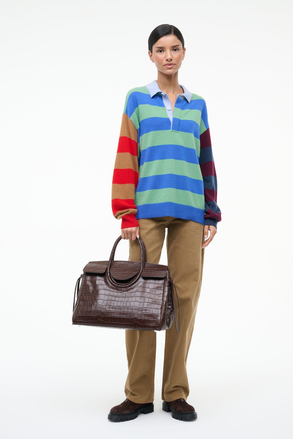 MICHAEL CASHMERE SWEATER | MULTI STRIPE - Image 5