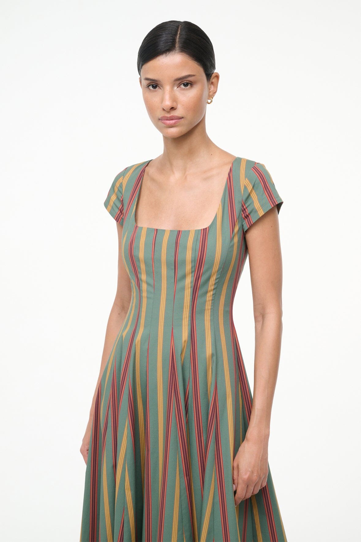 SHORT SLEEVE WELLS DRESS | TRAILBLAZER STRIPE - Image 2