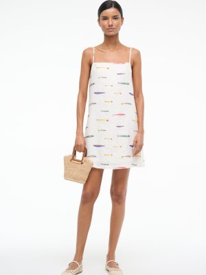 LAURA LINEN MINI DRESS | POP SARDINES IVORY