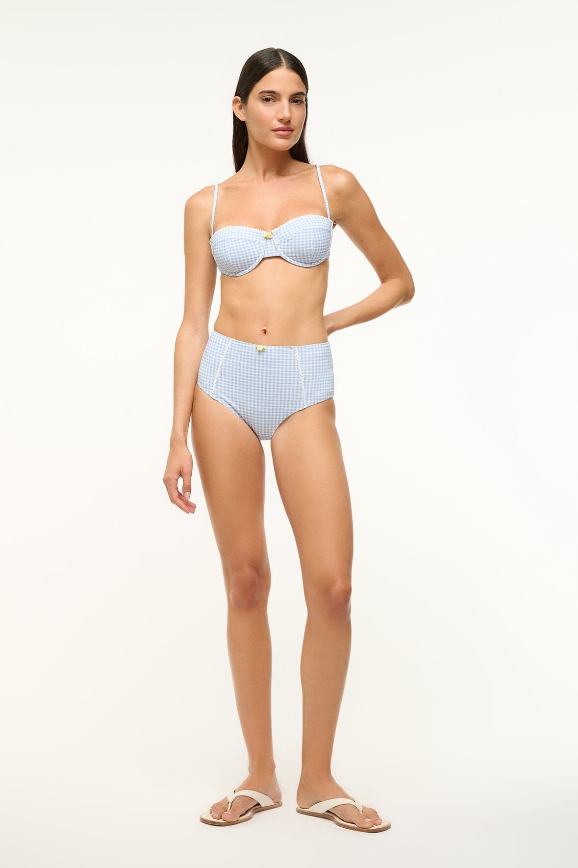 WAILEA BIKINI BOTTOM | SKY MICRO CHECK - Image 2