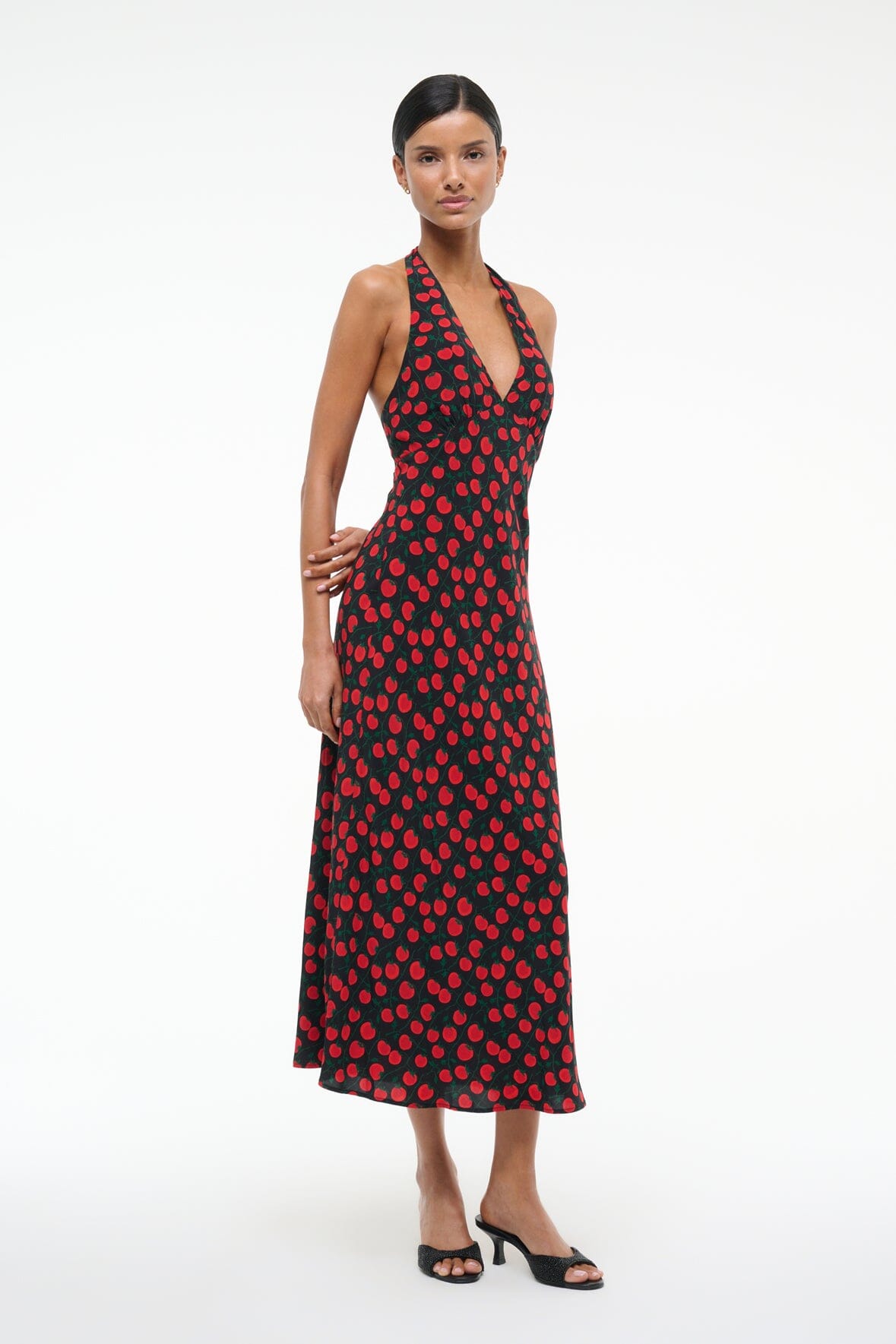 LUCCA DRESS | ON THE VINE BLACK - Image 3