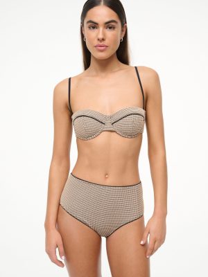 JO BALCONETTE BIKINI TOP | NATURAL PIQUE