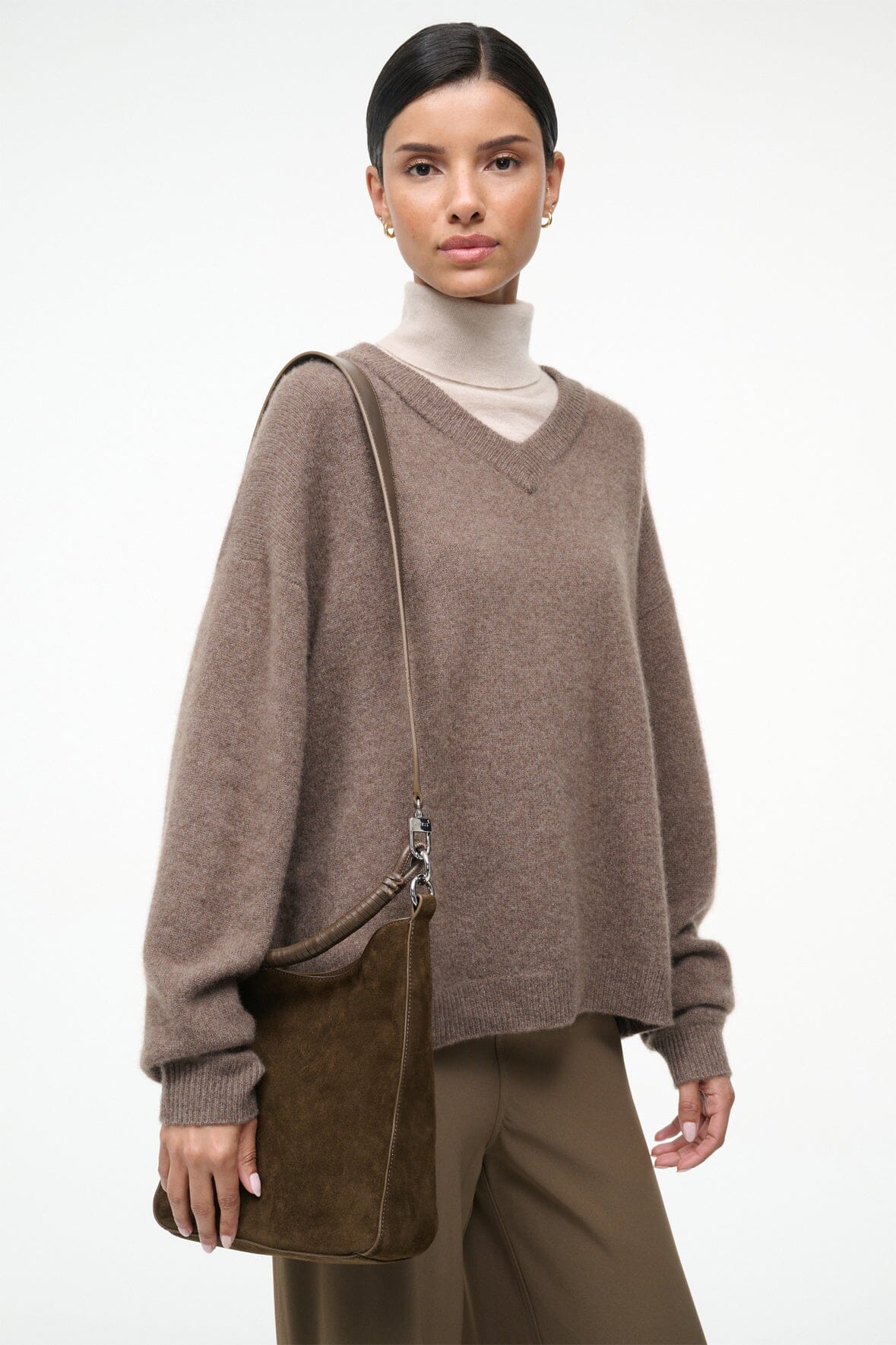 MEL SHOULDER BAG | TRUFFLE SUEDE - Image 2