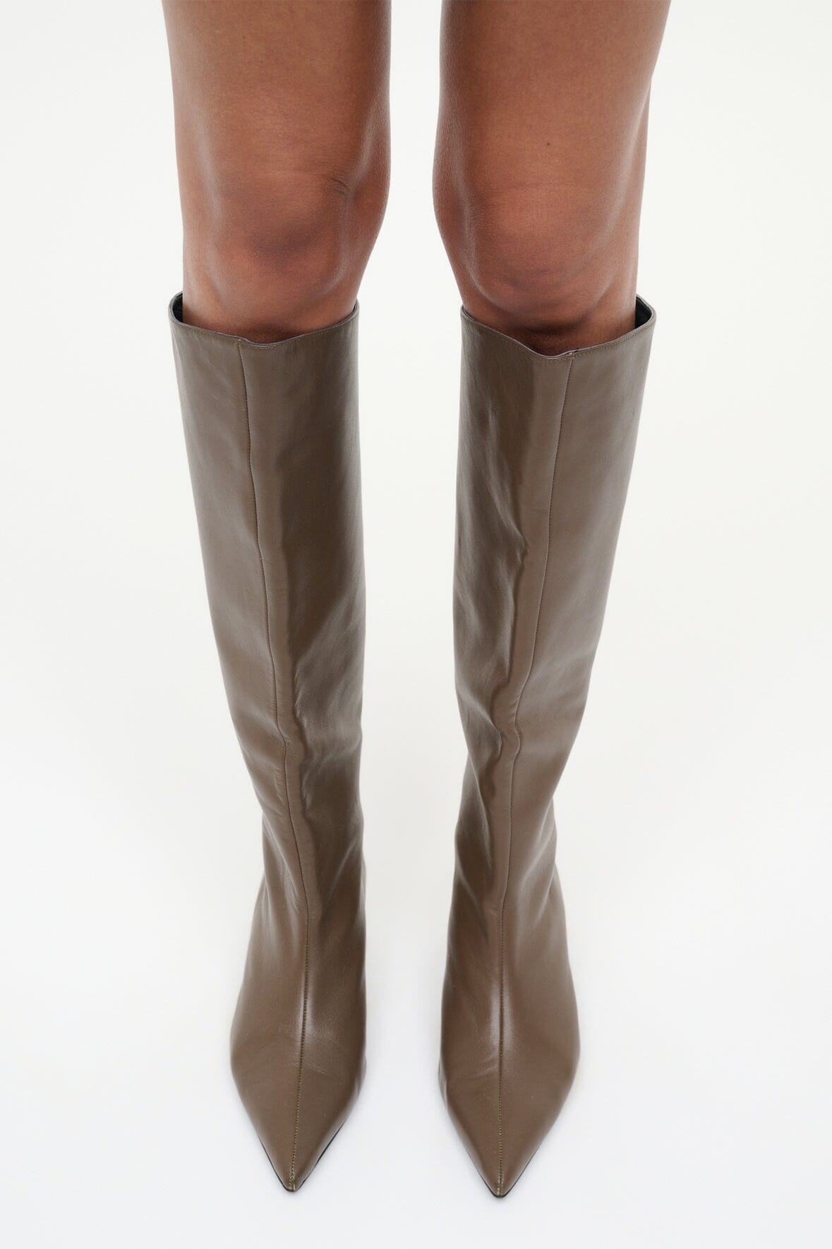 SEBASTIAN KITTEN HEEL BOOT | TRUFFLE - Image 6