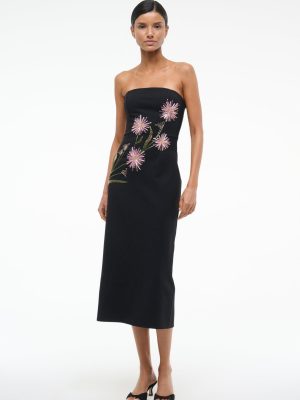 BROOKE DRESS | DAHLIA DAYDREAM BLACK