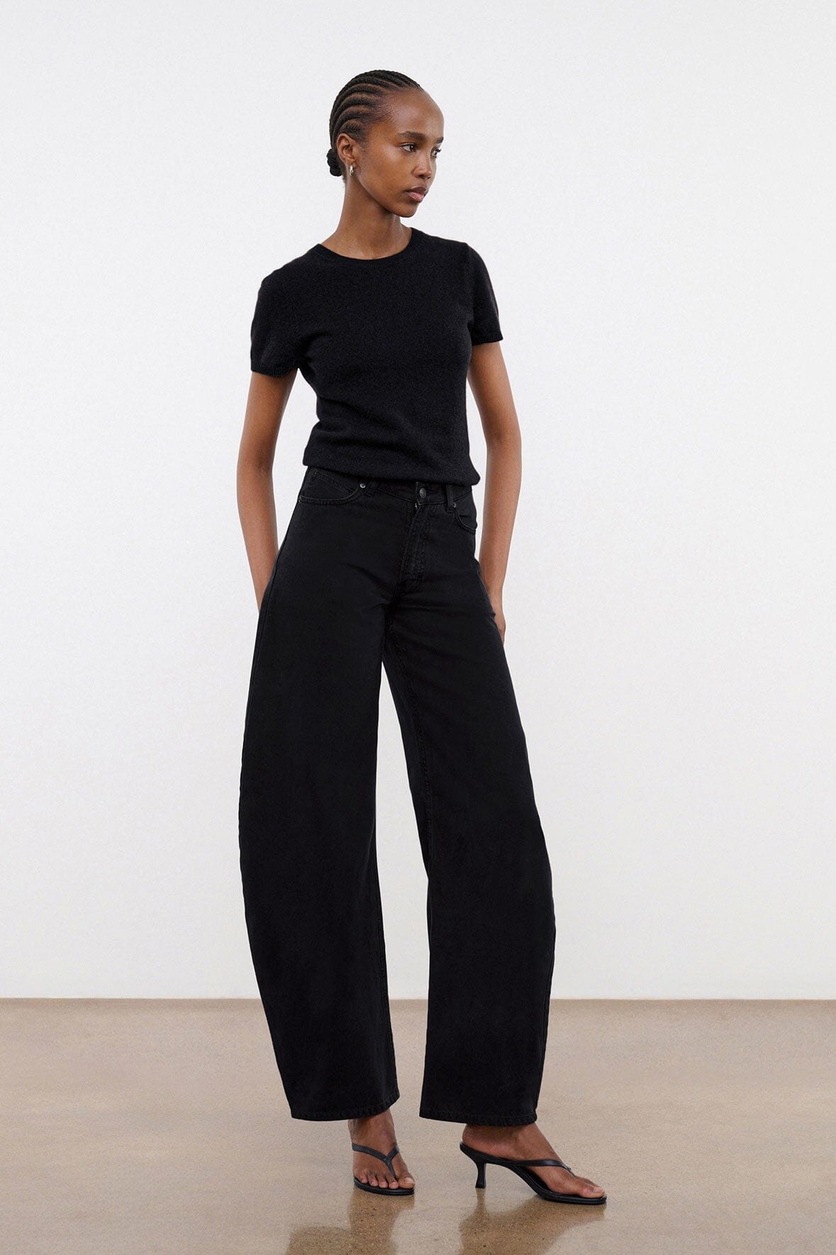 JACKSON BARREL JEAN | STUDDED BLACK - Image 3