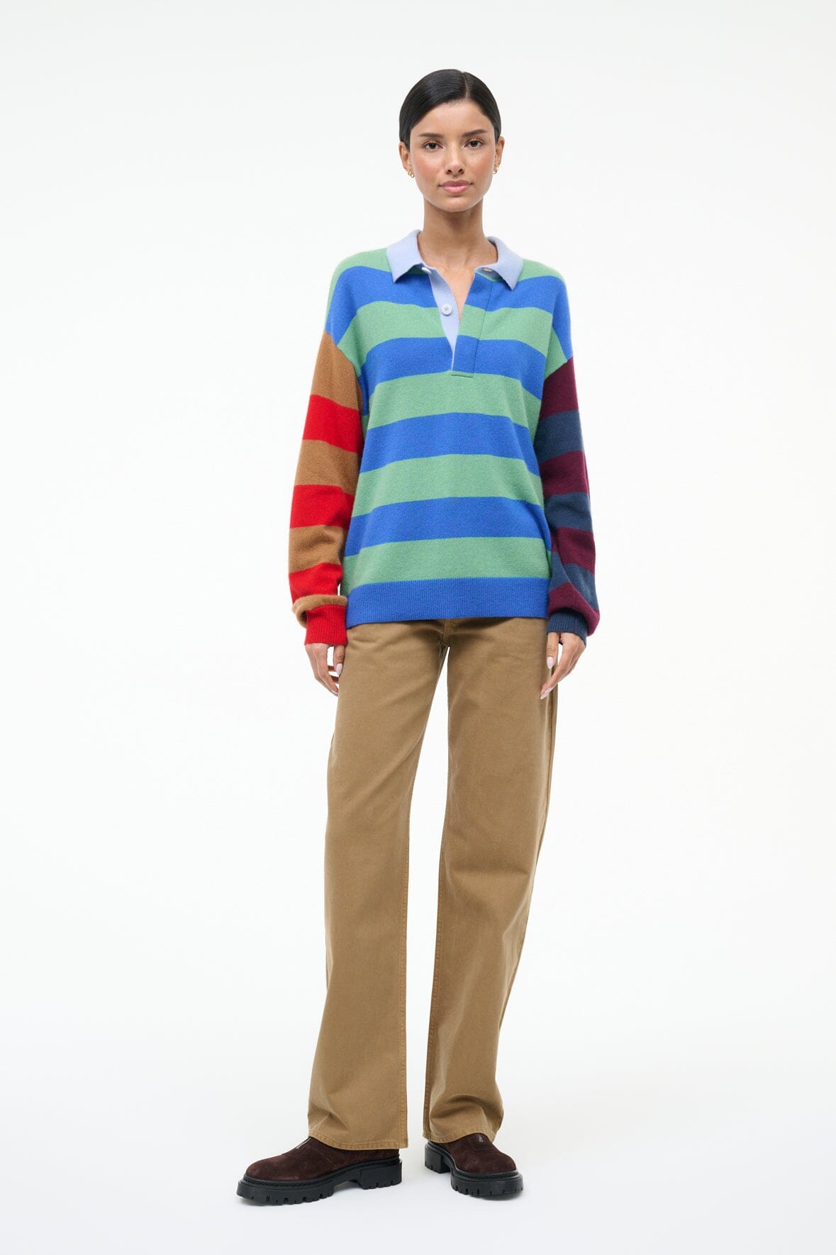 MICHAEL CASHMERE SWEATER | MULTI STRIPE - Image 2