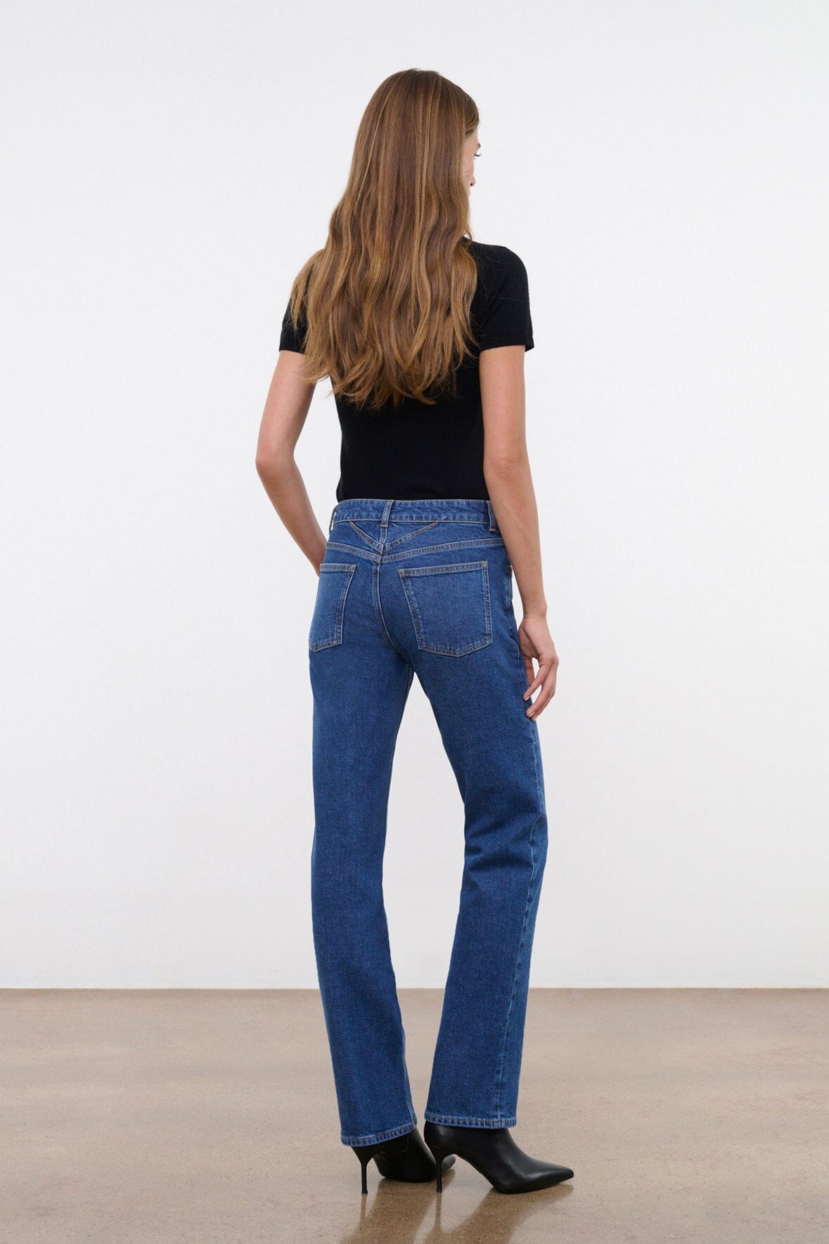 TEDDY STRAIGHT JEAN | STONE BLUE STRETCH - Image 3
