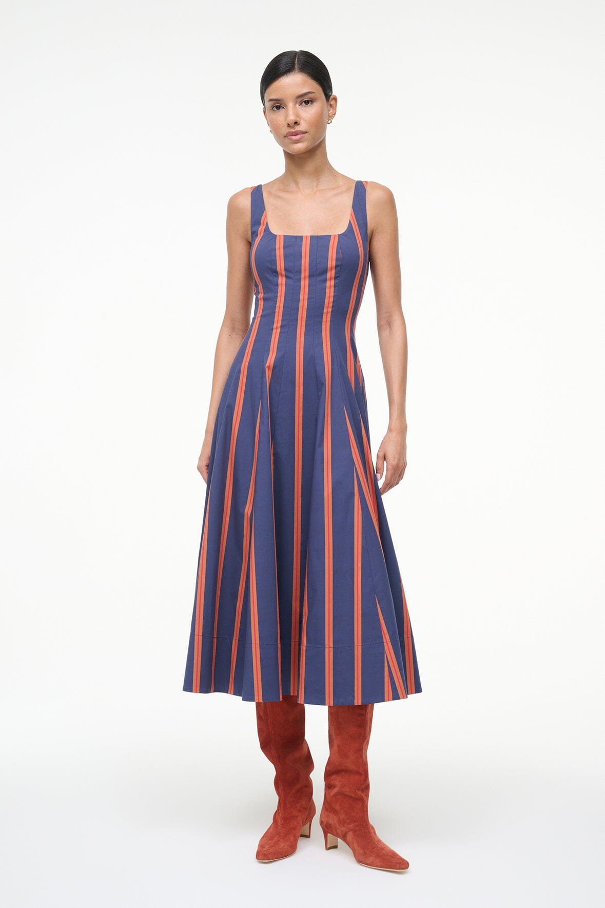 WELLS DRESS | RAILROAD STRIPE