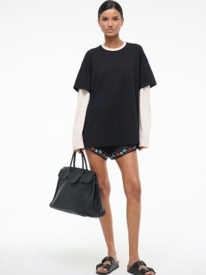 WILLIAM TEE | BLACK ECRU