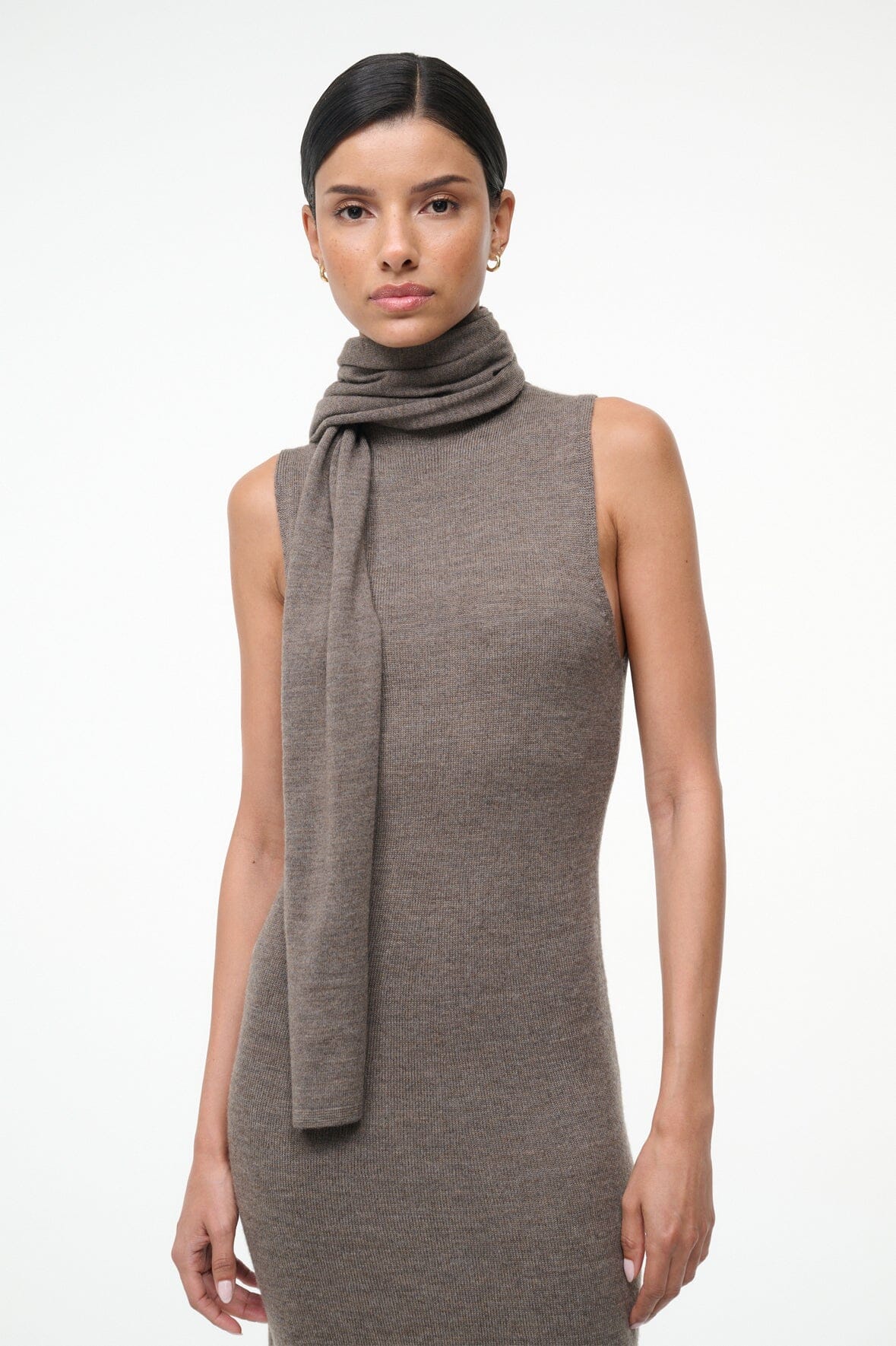 CANAL MIDI DRESS | TRUFFLE - Image 4