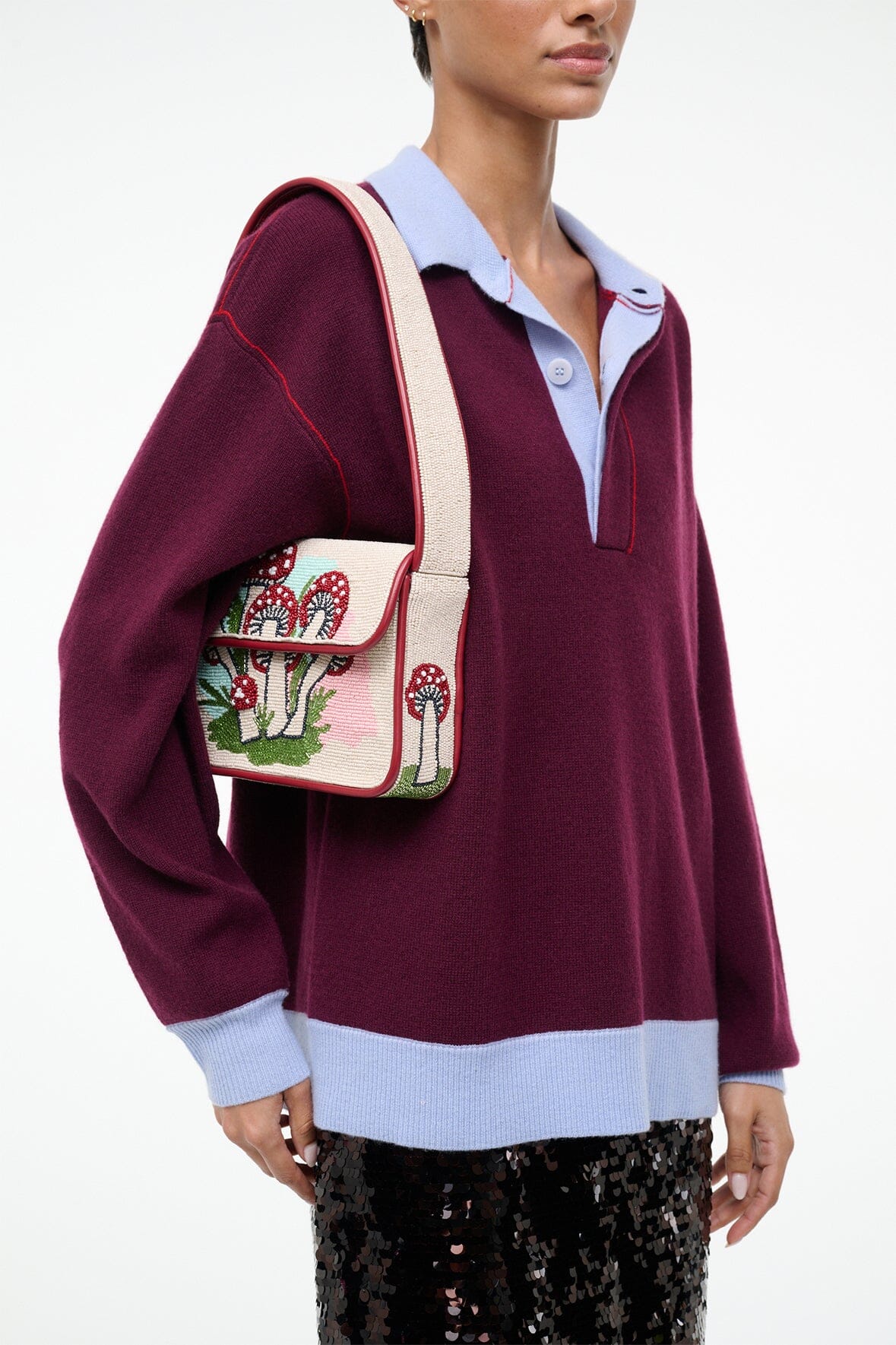 TOMMY BEADED BAG | MUSHROOM TEA - Image 2