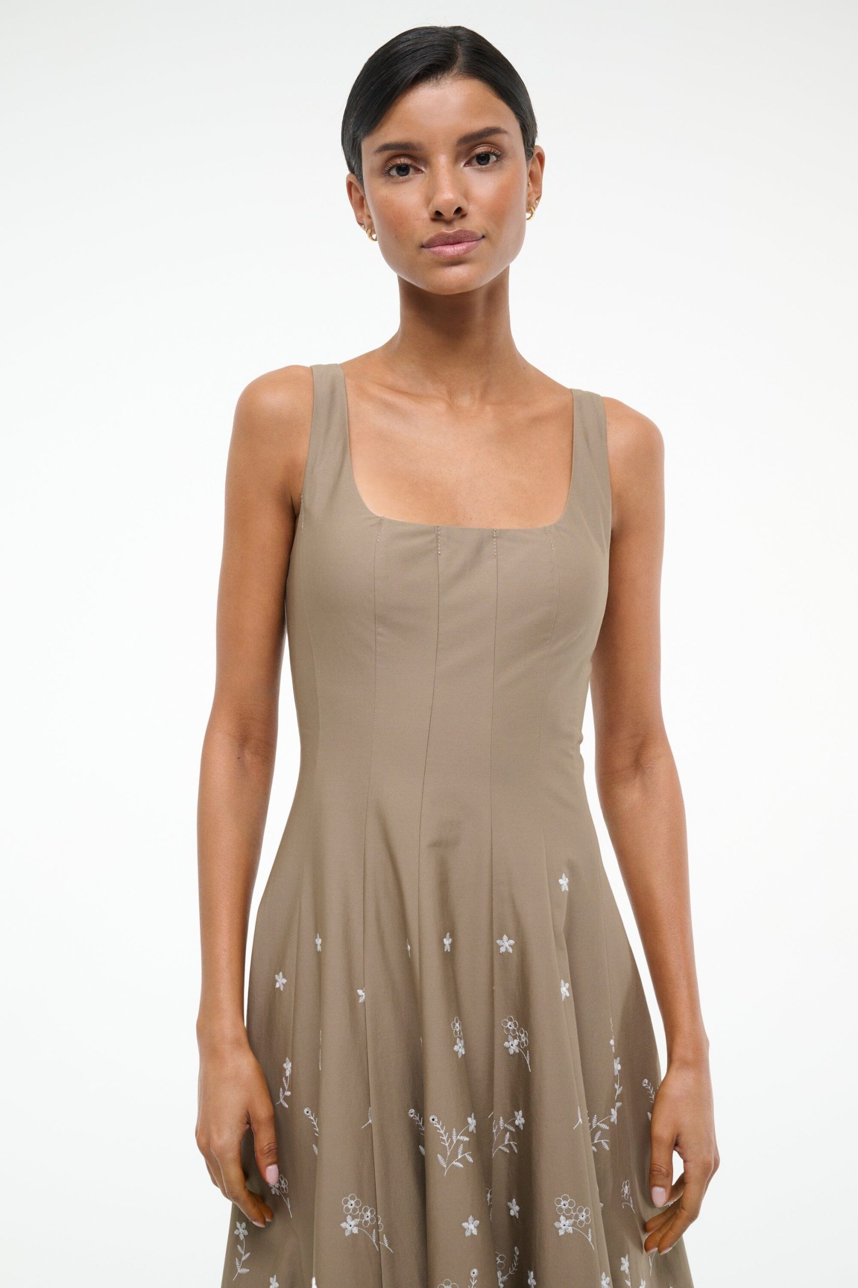 WELLS DRESS | TAUPE EMBROIDERY - Image 5