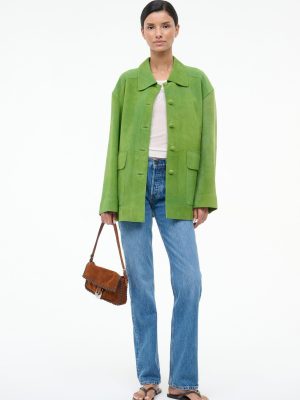 ROXANNE SUEDE JACKET | LEAF SUEDE