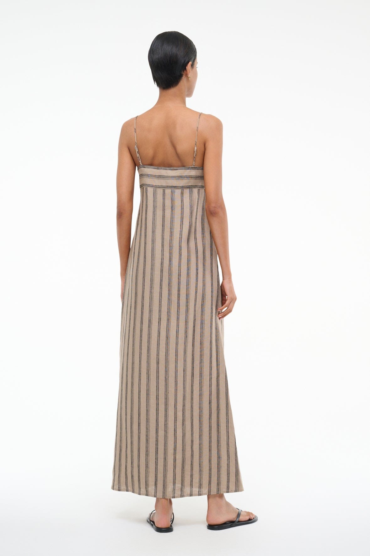 LAURA LINEN DRESS | SAHARA STRIPE - Image 4