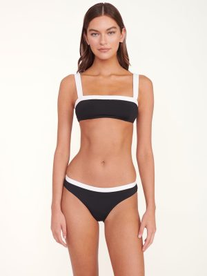 LIV BIKINI TOP | BLACK WHITE