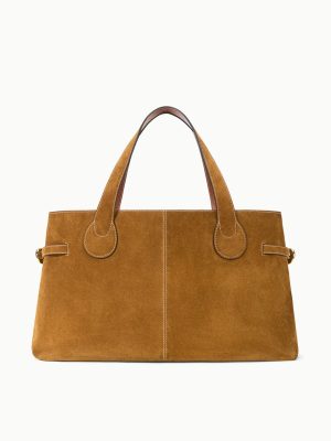 PIPER TOTE | TAN SUEDE