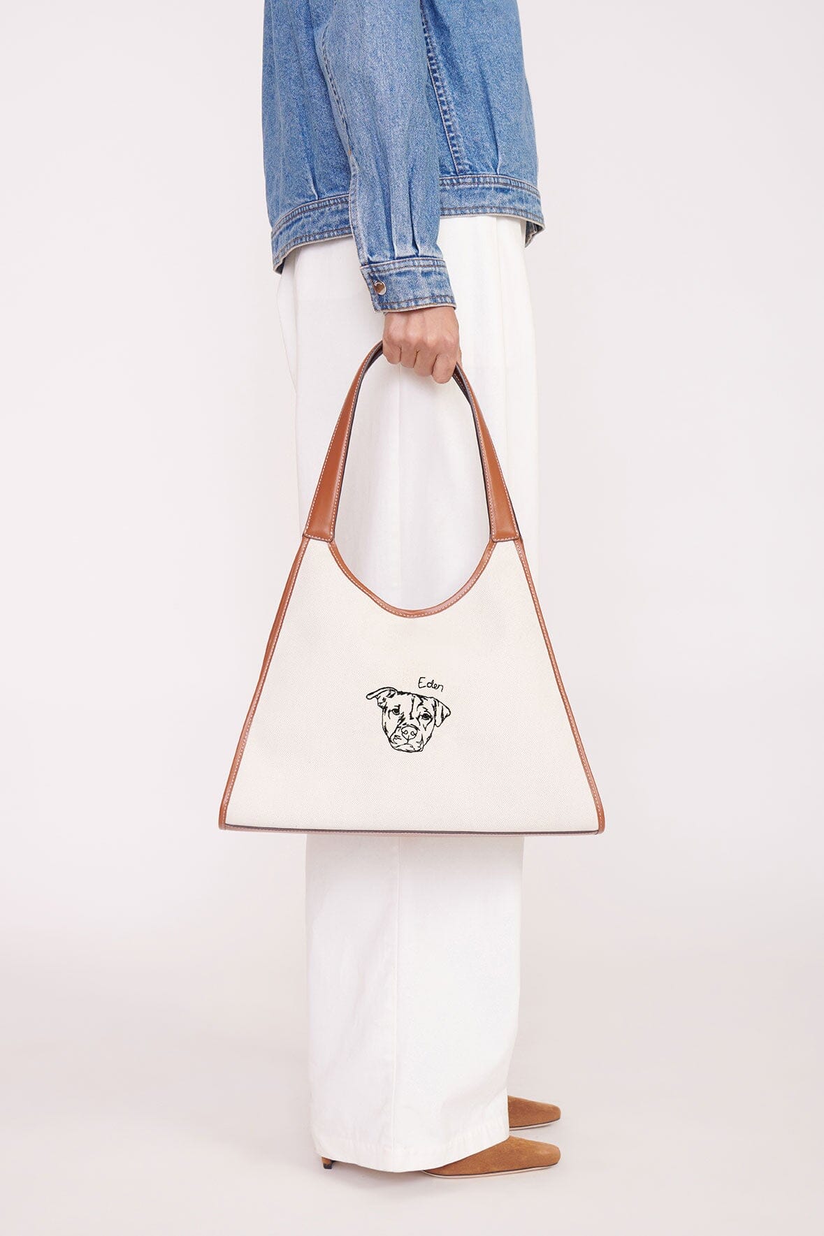 CUSTOM STAUD x C.BONZ SOFT REY BAG | CREAM TAN - Image 4