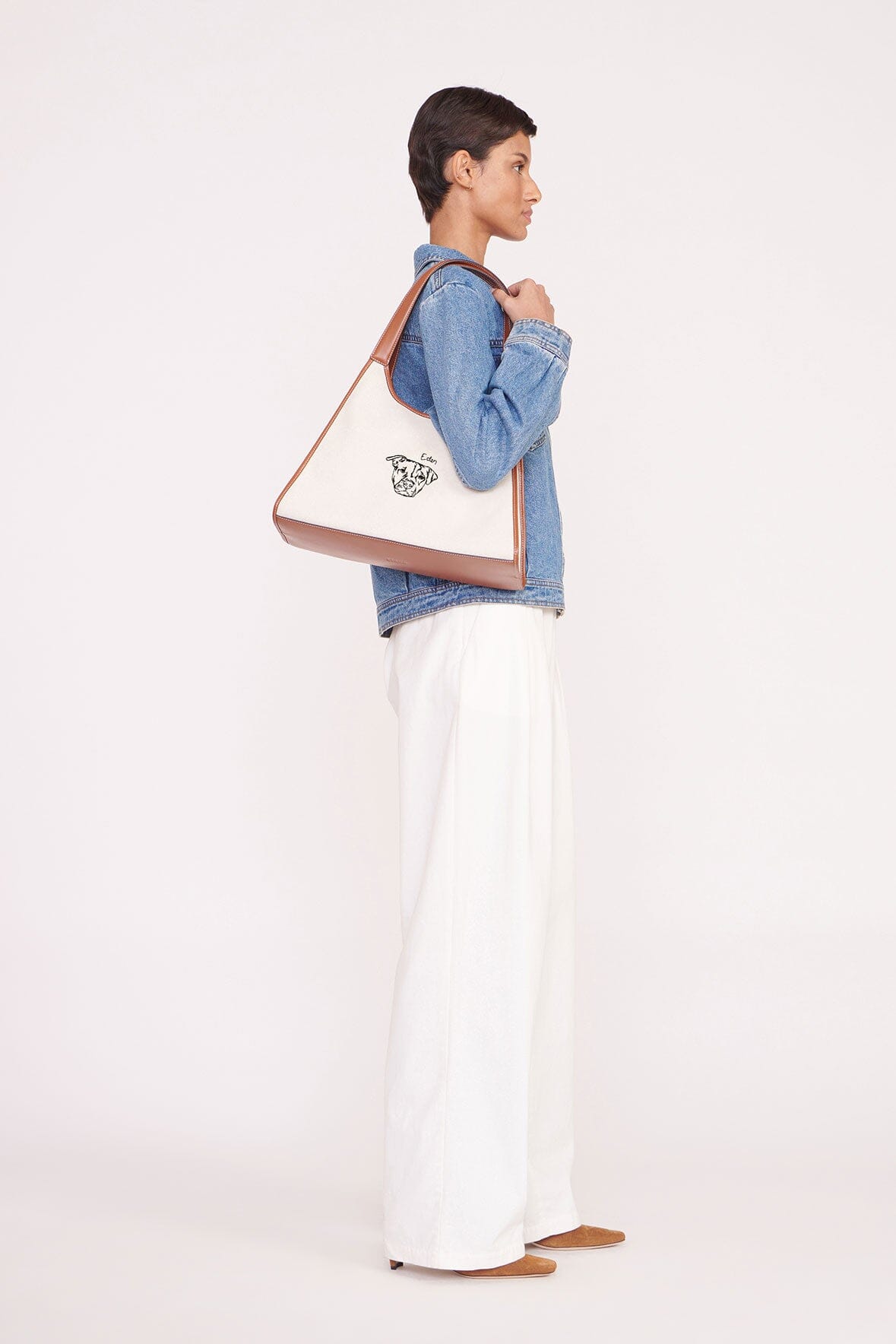 CUSTOM STAUD x C.BONZ SOFT REY BAG | CREAM TAN - Image 3