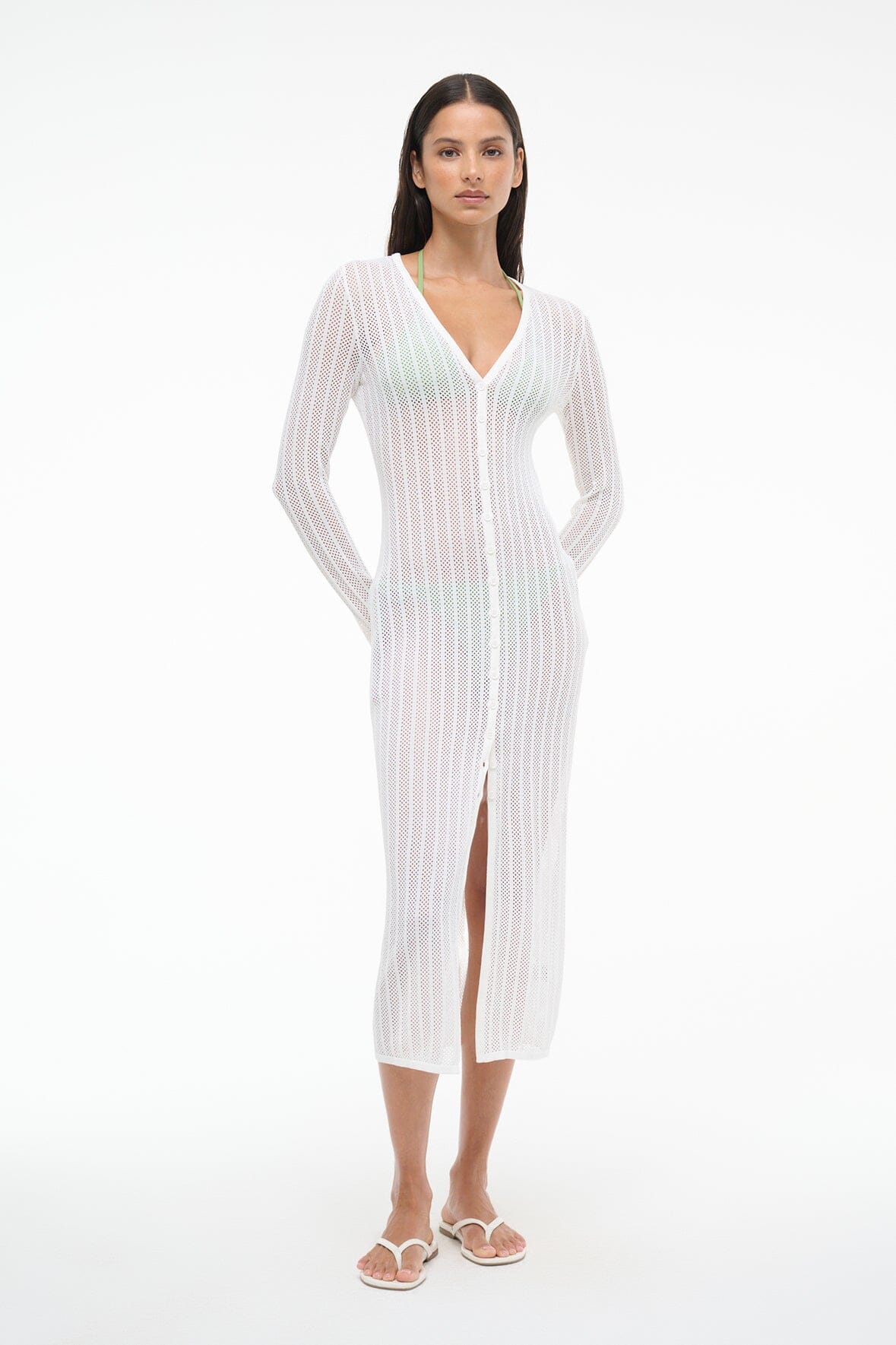 SHOKO COVERUP DRESS | IVORY - Image 3