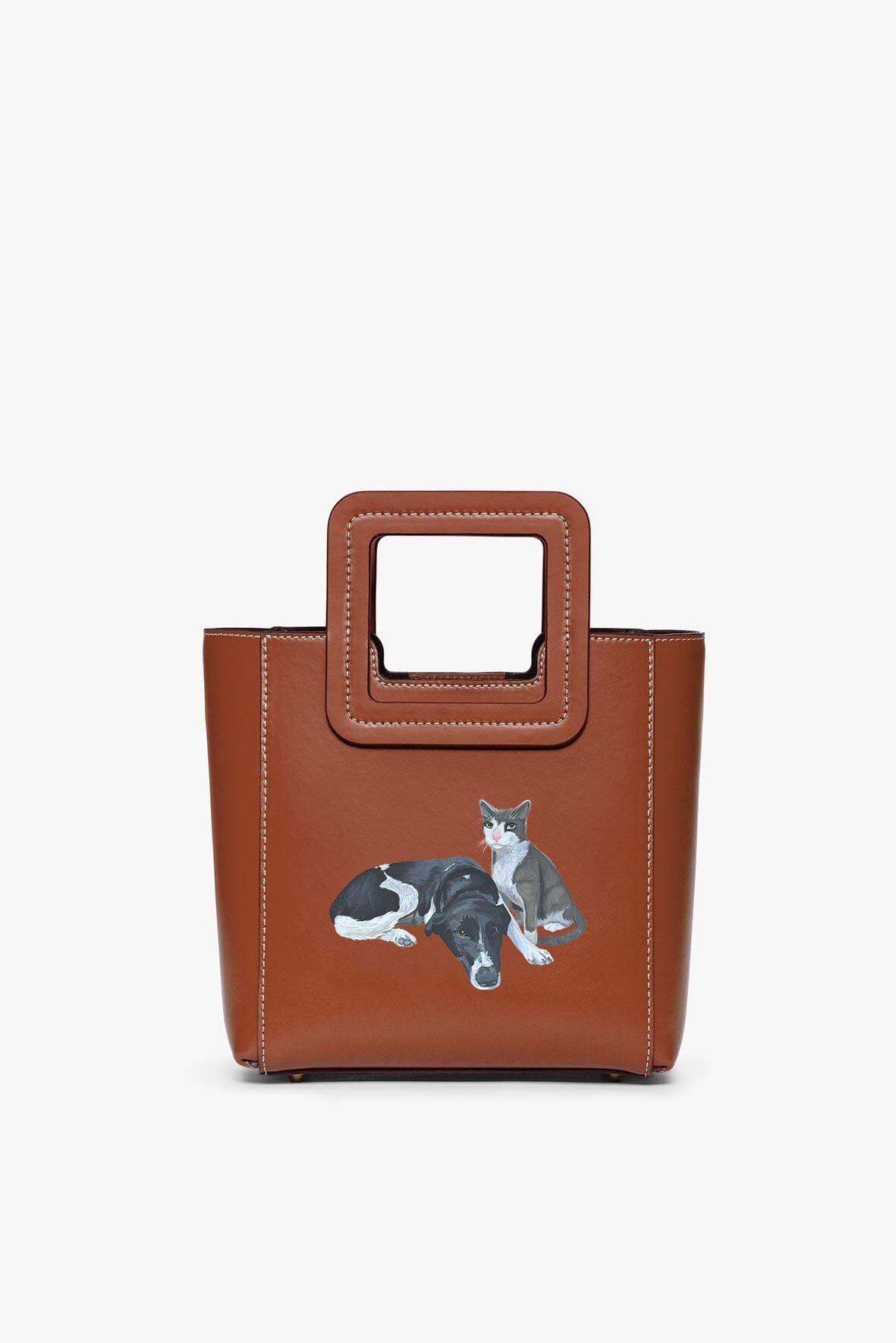 CUSTOM MINI SHIRLEY LEATHER BAG | TAN - Image 2