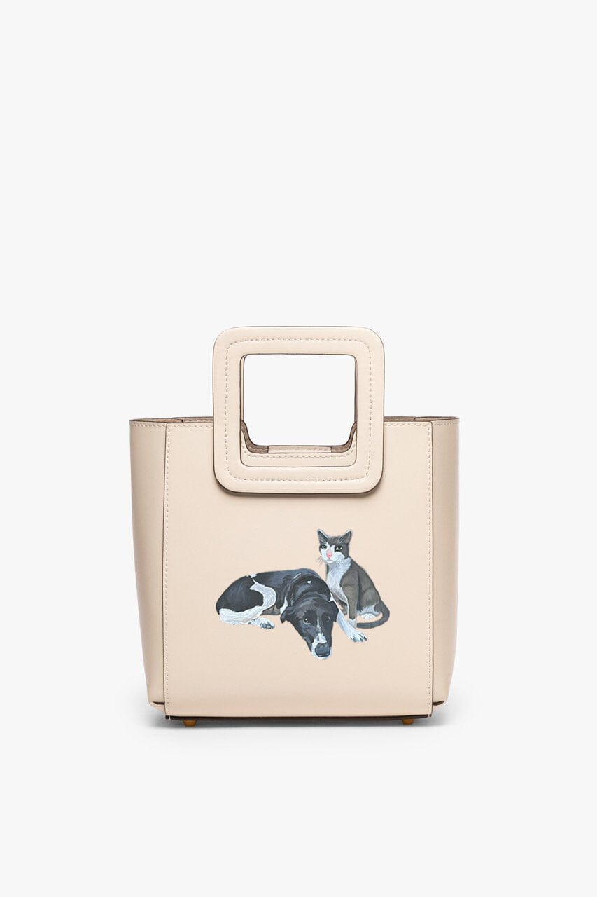 CUSTOM MINI SHIRLEY LEATHER BAG | CREAM - Image 2