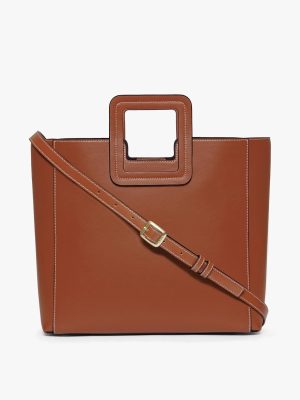 SHIRLEY LEATHER BAG | SADDLE