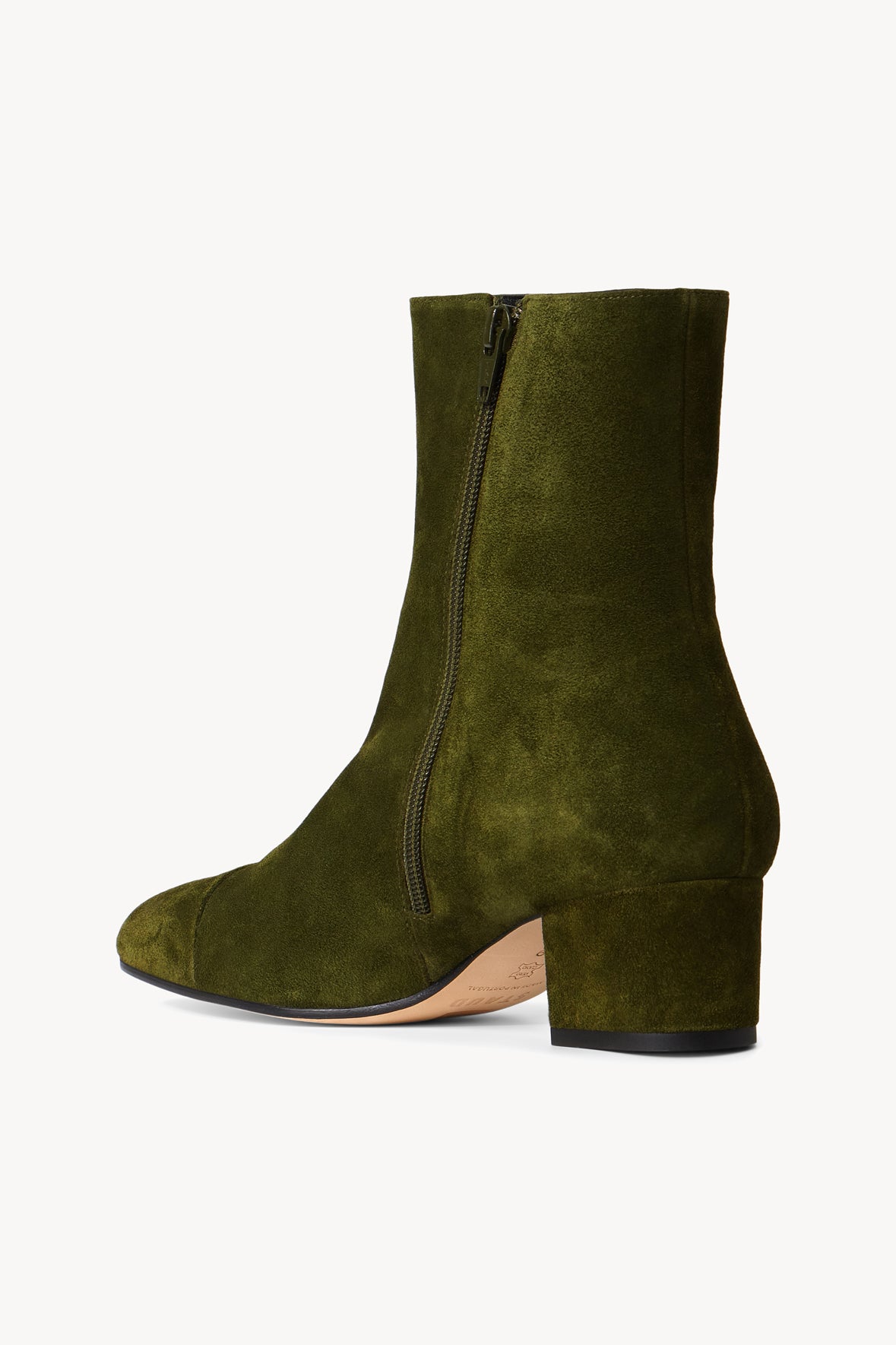 AIMEE SHORT BOOT | OLIVE SUEDE - Image 4