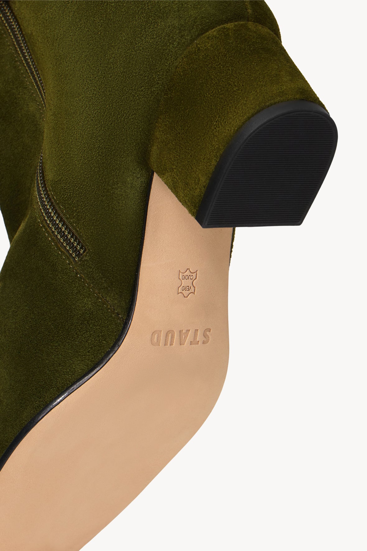 AIMEE SHORT BOOT | OLIVE SUEDE - Image 6