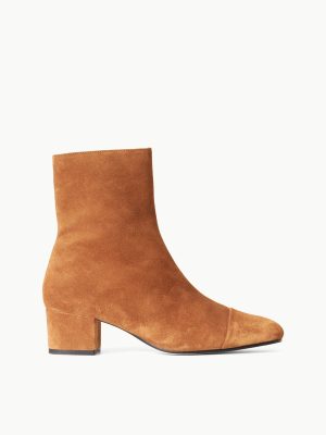AIMEE SHORT BOOT | TAN SUEDE